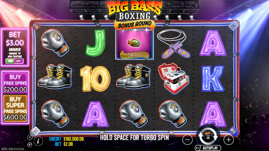 Captura del juego Big Bass Boxing Bonus Round
