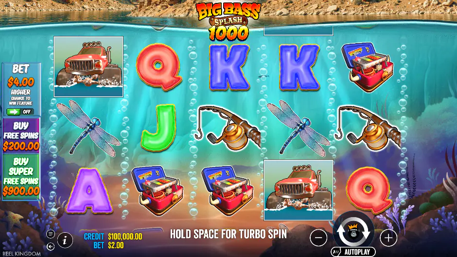 Captura del juego Big Bass Splash 1000