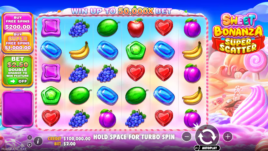 Captura del juego Sweet Bonanza Super Scatter
