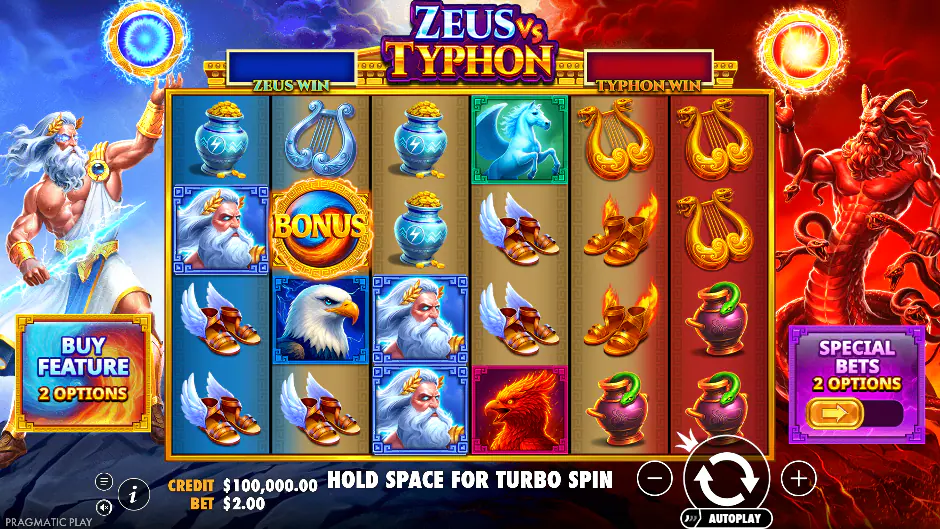 Captura del juego Zeus vs Typhon